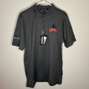 Devon & Jones Gray Performance Polo Shirt Shipyard American Pale Ale Men Med NWT